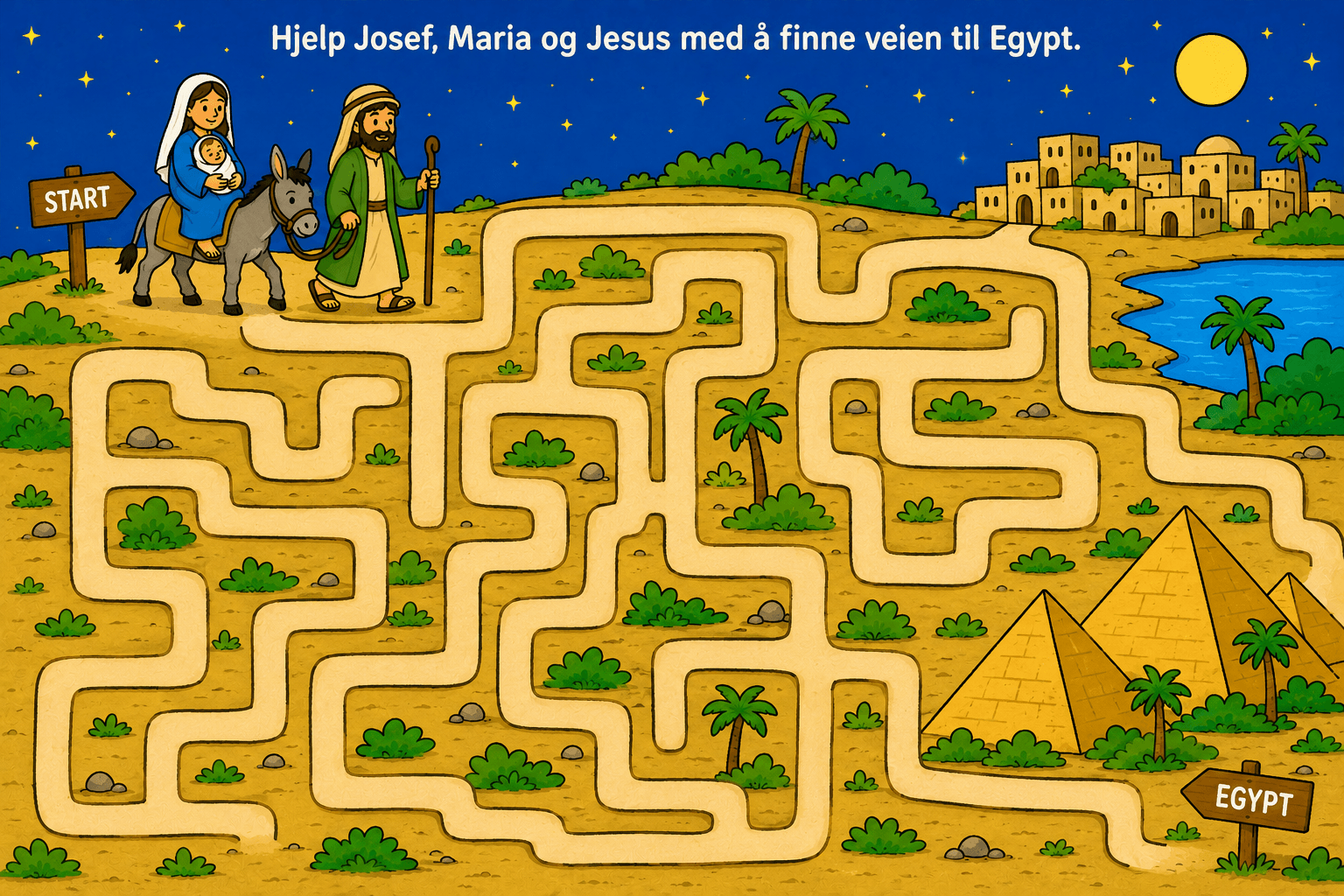 Flukten til egypt labyrint